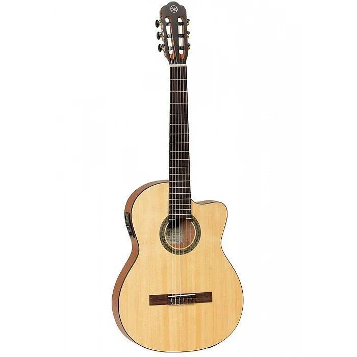 Tanglewood EM DC1 Thinline Classical Cutaway in Natural Finish w/Bag - Image 8