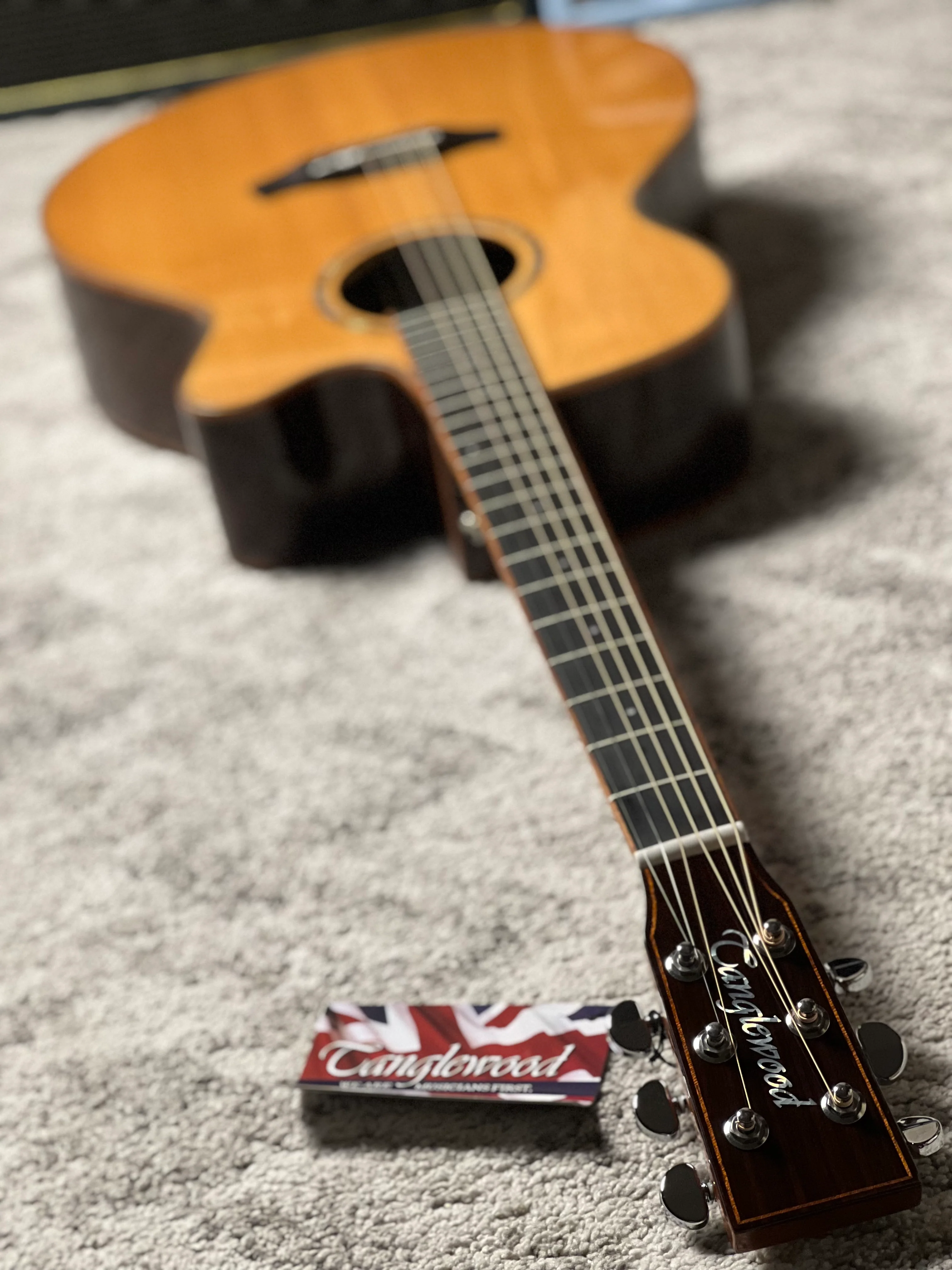 Tanglewood TRS4-CE Rosewood Smart Solid Top SuperFolk Acoustic w/ Pickup in Natural Gloss - Image 8
