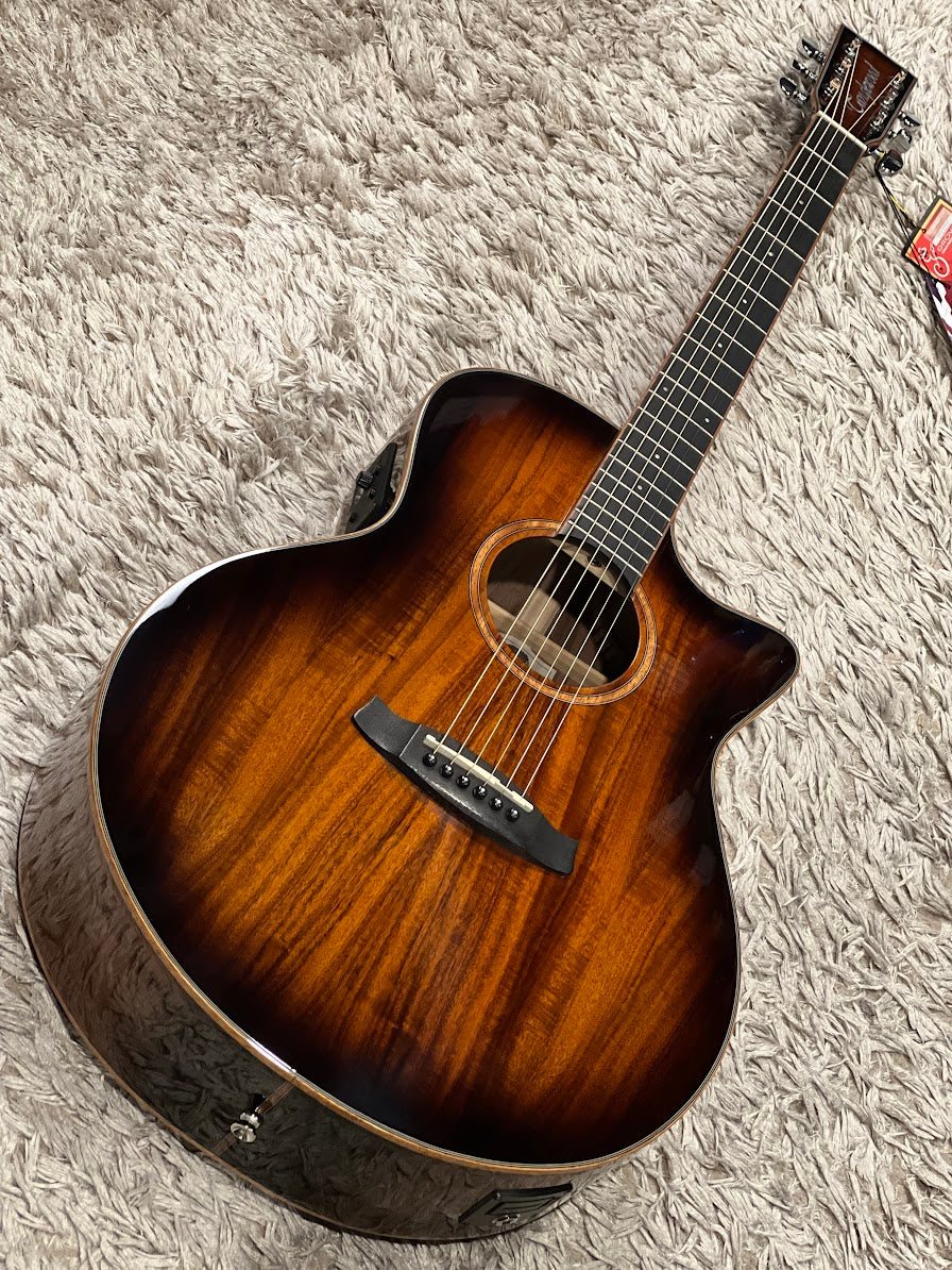 Tanglewood TW4 E VC KOA Winterleaf Grand Auditorium Venetian Cutaway Acoustic Electric - Image 2
