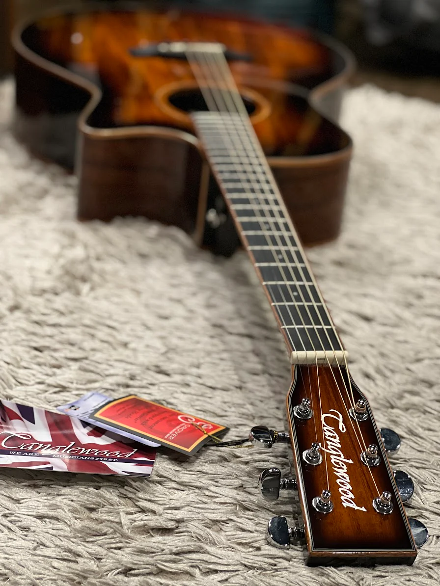 Tanglewood TW4 E VC KOA Winterleaf Grand Auditorium Venetian Cutaway Acoustic Electric - Image 5