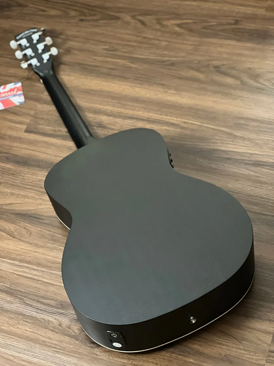 Tanglewood TWBB OE Blackbird Folk Acoustic Electric in Smoke Black Satin - Image 4