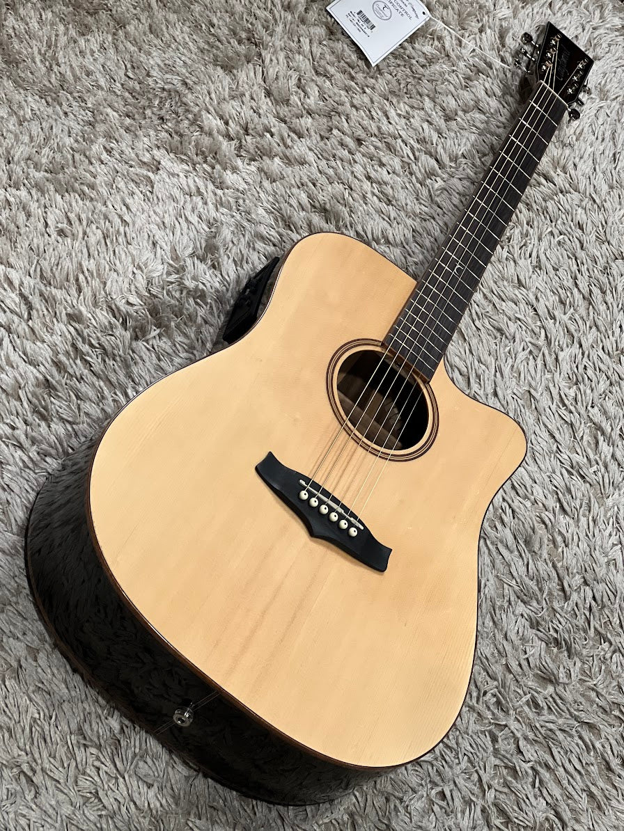 Tanglewood TWJD C E Java Series Dreadnought Cutaway in Natural - Image 2