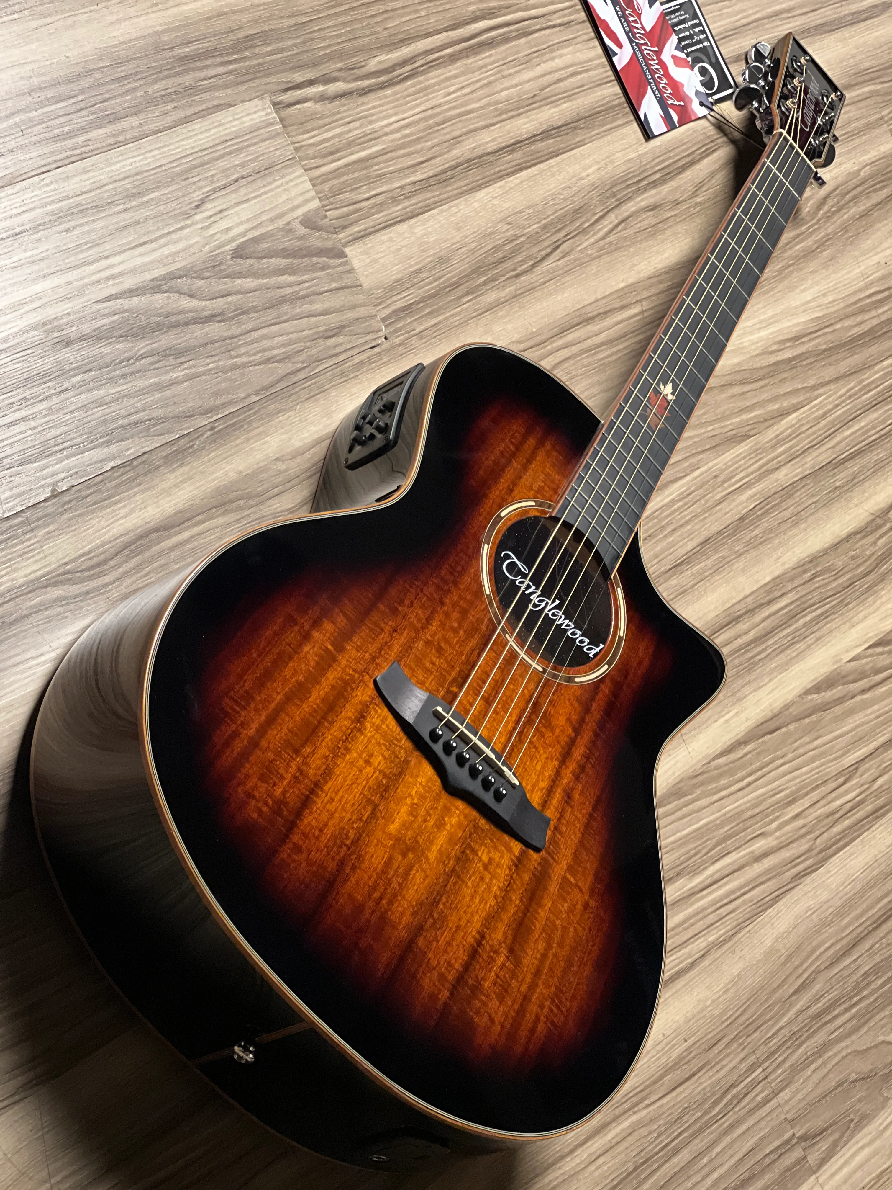 Tanglewood TWX6 CEK Winterleaf Exotic Ventian Cutway in Autumn Burst Gloss - Image 3