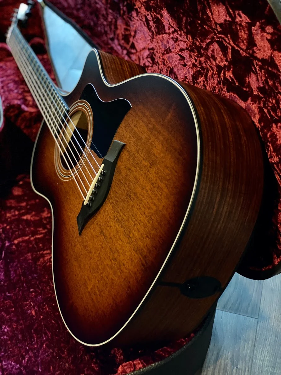 Taylor 324ce SEB V-Class Grand Auditorium in Shaded Edge Burst with Case - Image 2