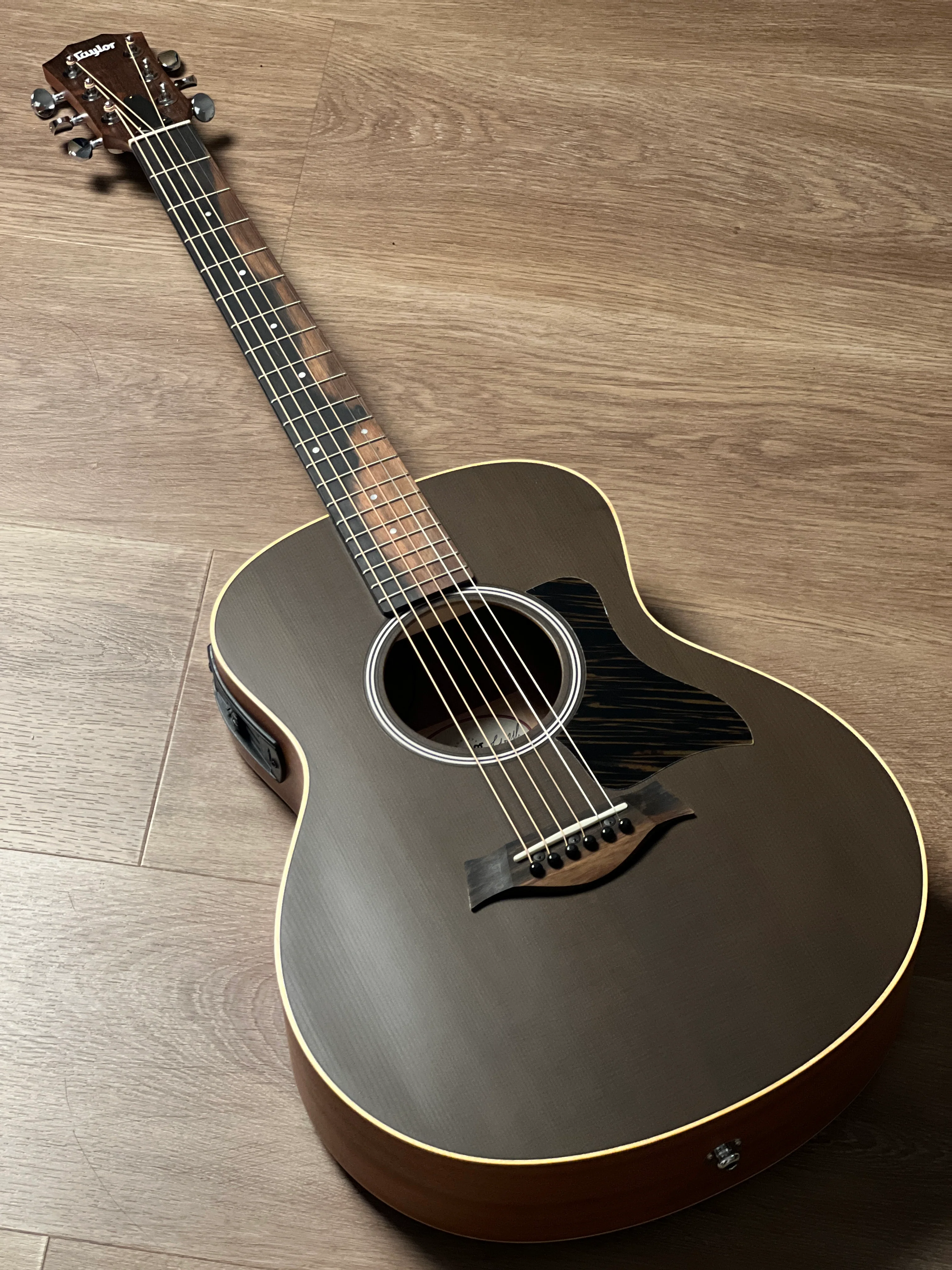 Taylor GS Mini-E Special Edition Acoustic Guitar w/Bag in Trans Black - Image 2
