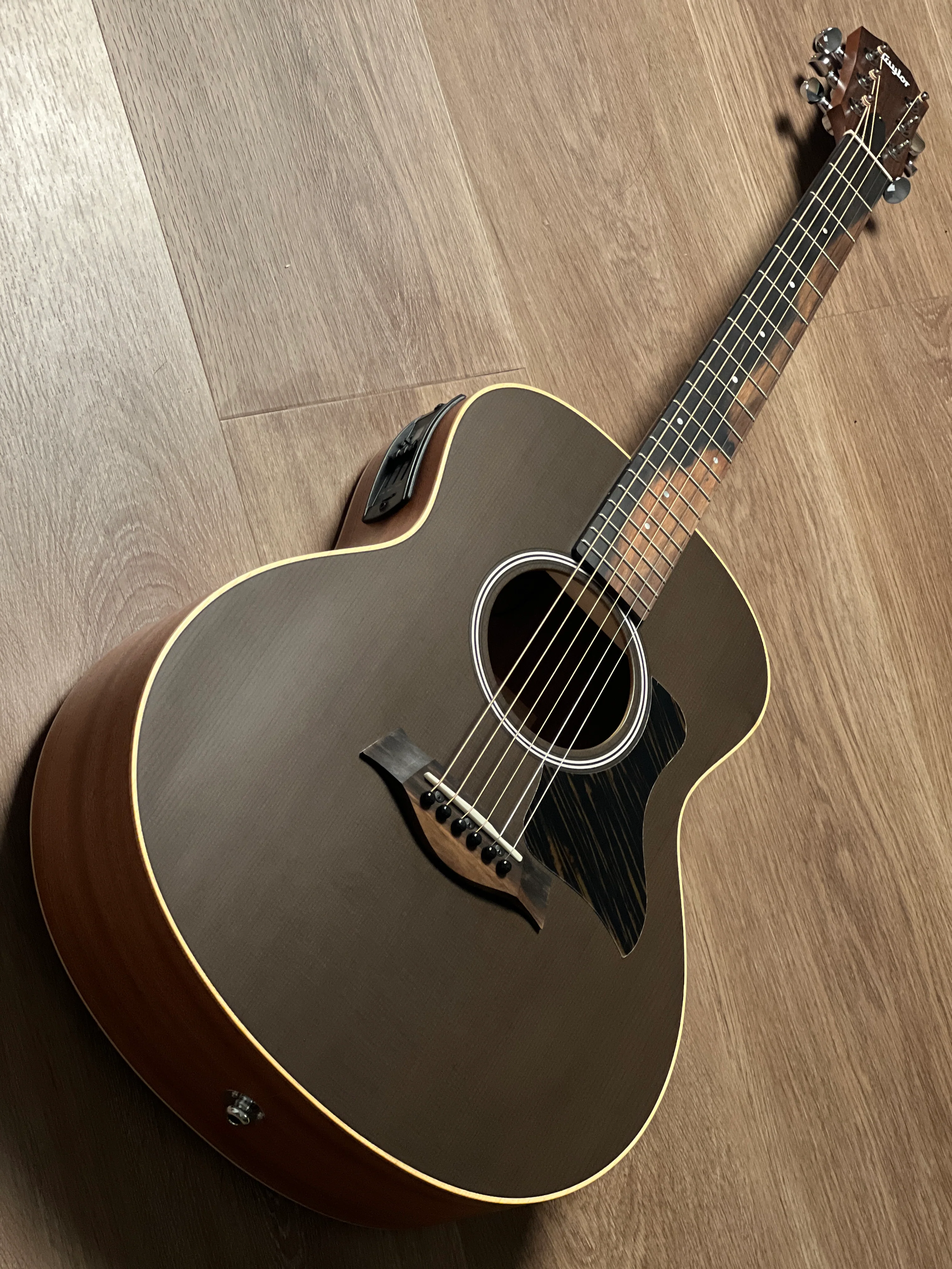 Taylor GS Mini-E Special Edition Acoustic Guitar w/Bag in Trans Black - Image 3
