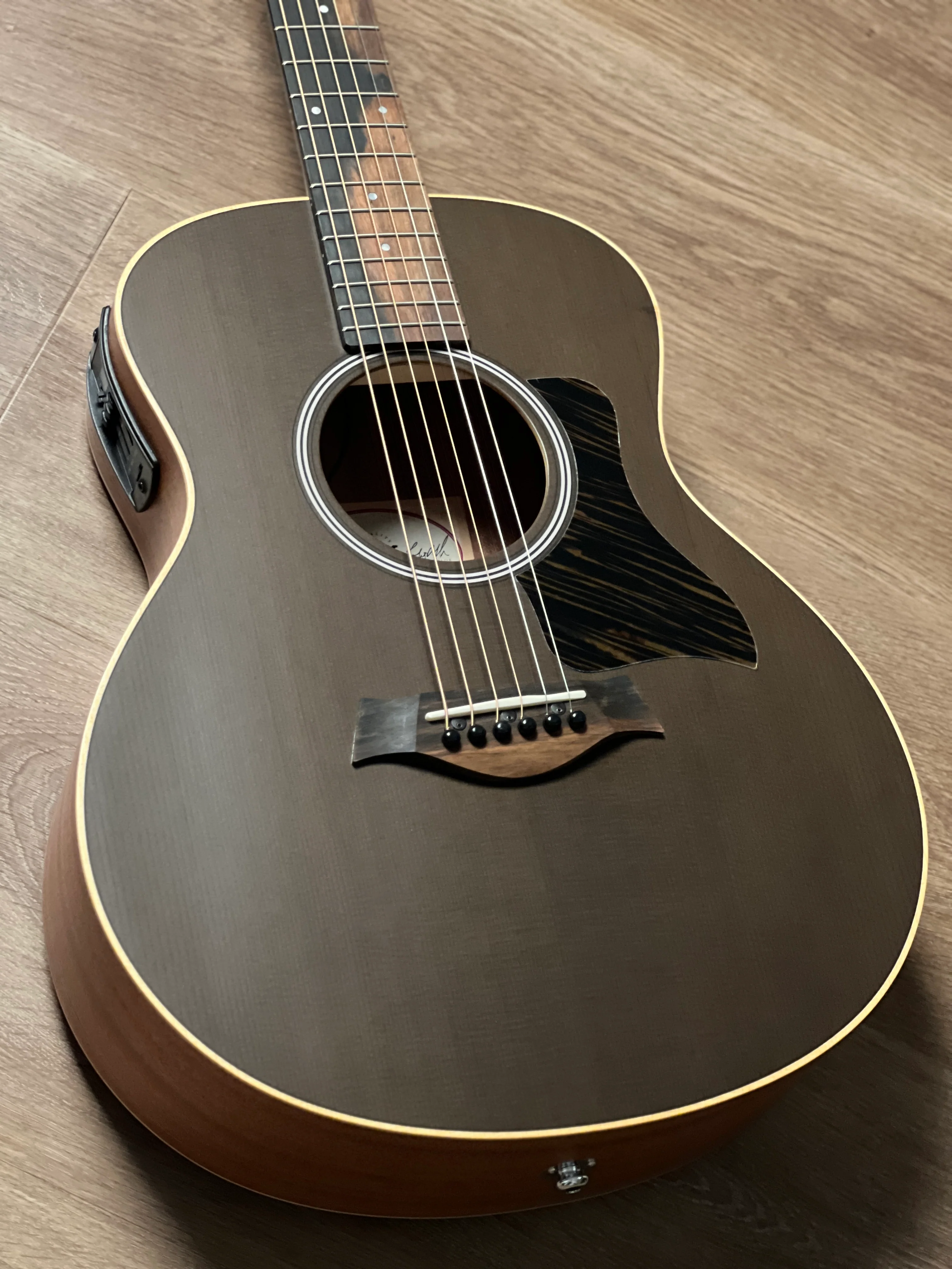 Taylor GS Mini-E Special Edition Acoustic Guitar w/Bag in Trans Black - Image 4