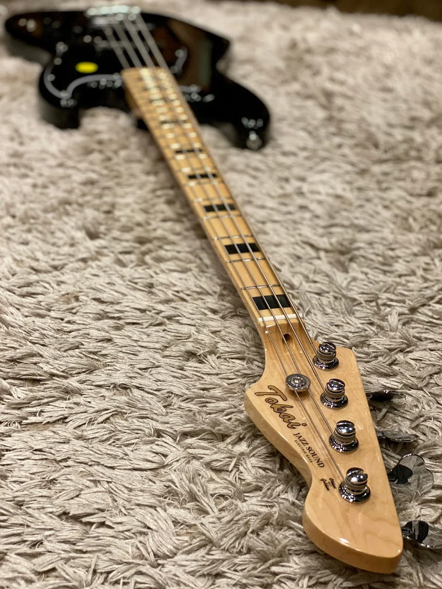 Tokai AJB-58 BB/M Jazz Sound Bass in Black with maple FB - Image 4