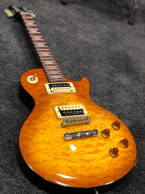 Tokai ALS-64QZ VF Love Rock in Violin Finish with Quilt Top (MIC) - Image 2