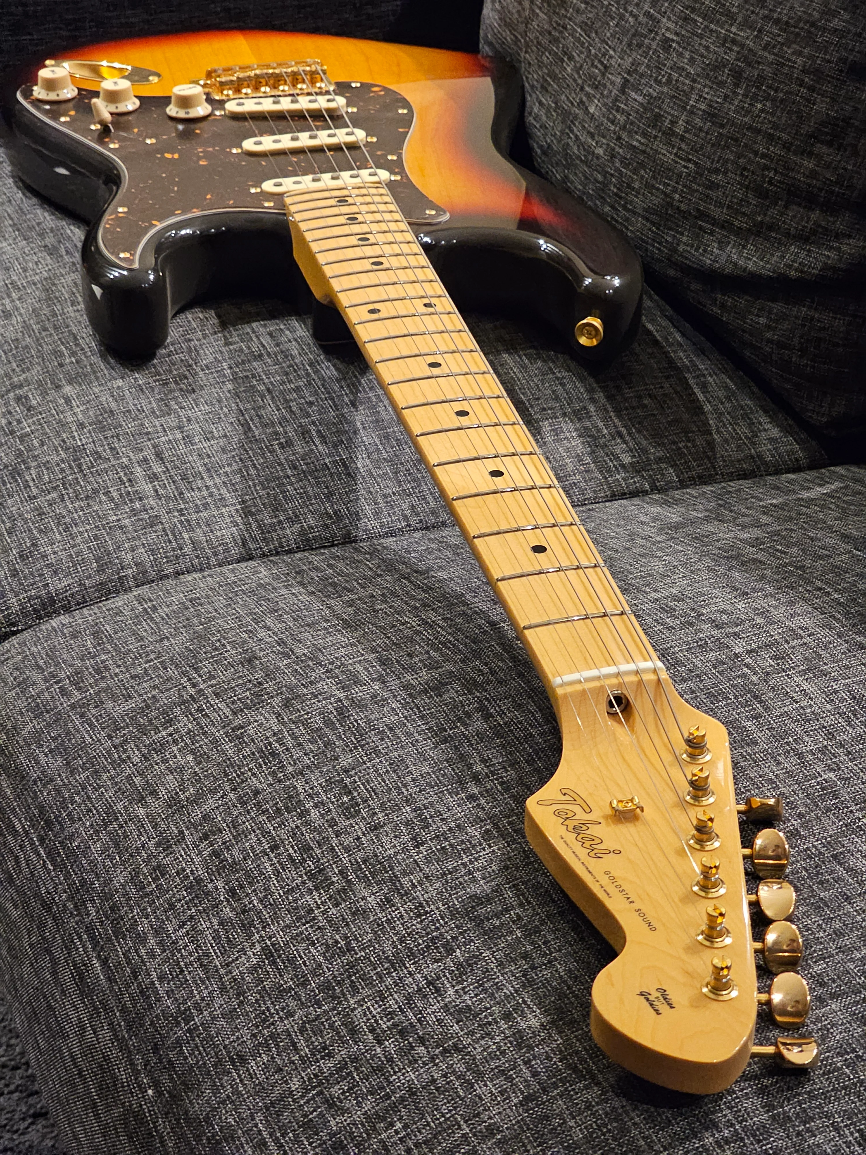 Tokai AST-100 GH YS/M Goldstar Sound Japan Premium in Yellow Sunburst with maple FB 190598 - Image 8