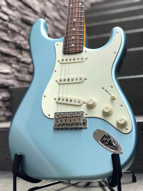 Tokai AST-104 IBL/R Goldstar Sound Japan in Ice Blue Metallic with Rosewood FB - Image 3