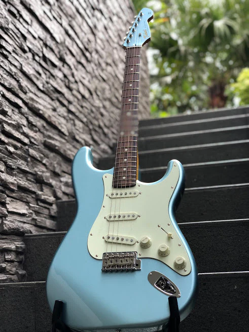 Tokai AST-104 IBL/R Goldstar Sound Japan in Ice Blue Metallic with Rosewood FB - Image 4