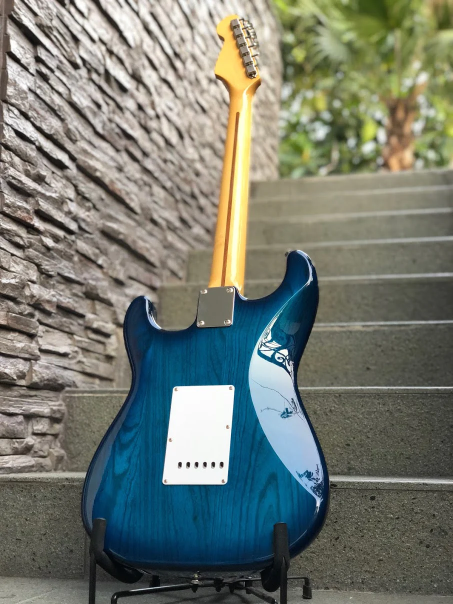 Tokai AST-108 BBS/M Goldstar Sound Japan Contemporary Series in Blue Burst - Image 4