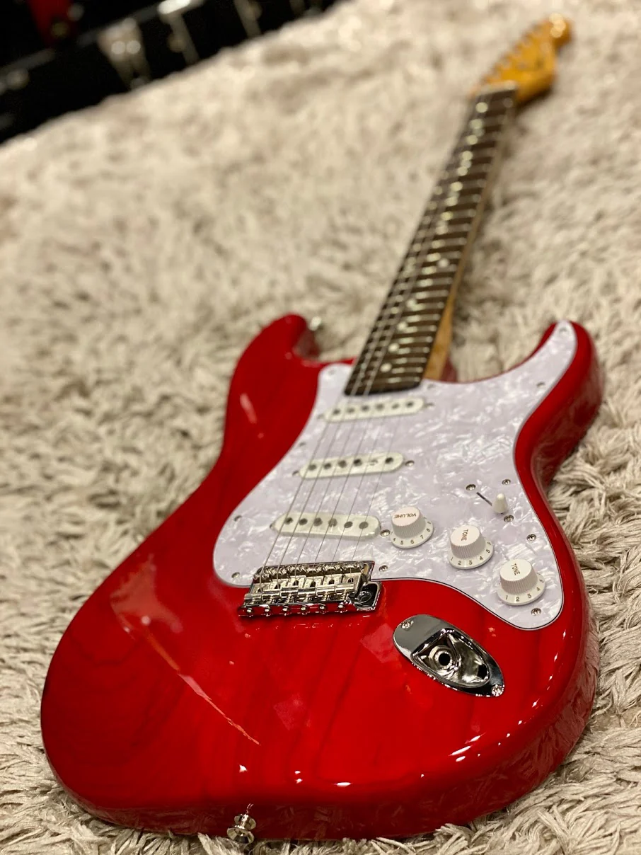 Tokai AST-108 SR/R in Contemporary Series in Seethru Red - Image 2