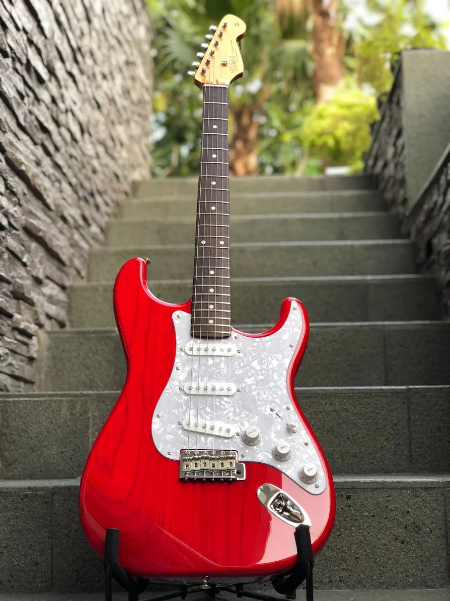 Tokai AST-108 SR/R in Contemporary Series in Seethru Red - Image 4