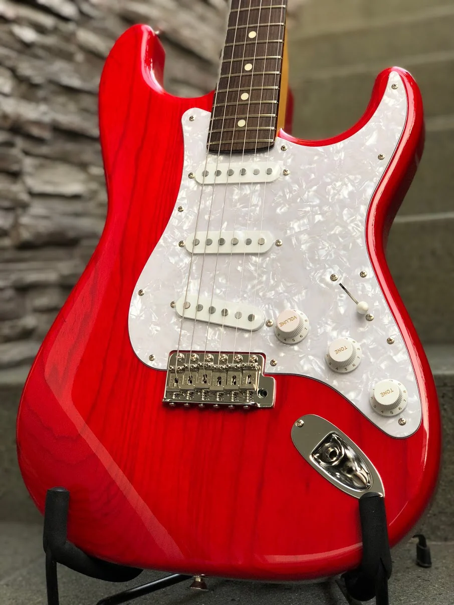 Tokai AST-108 SR/R in Contemporary Series in Seethru Red - Image 7
