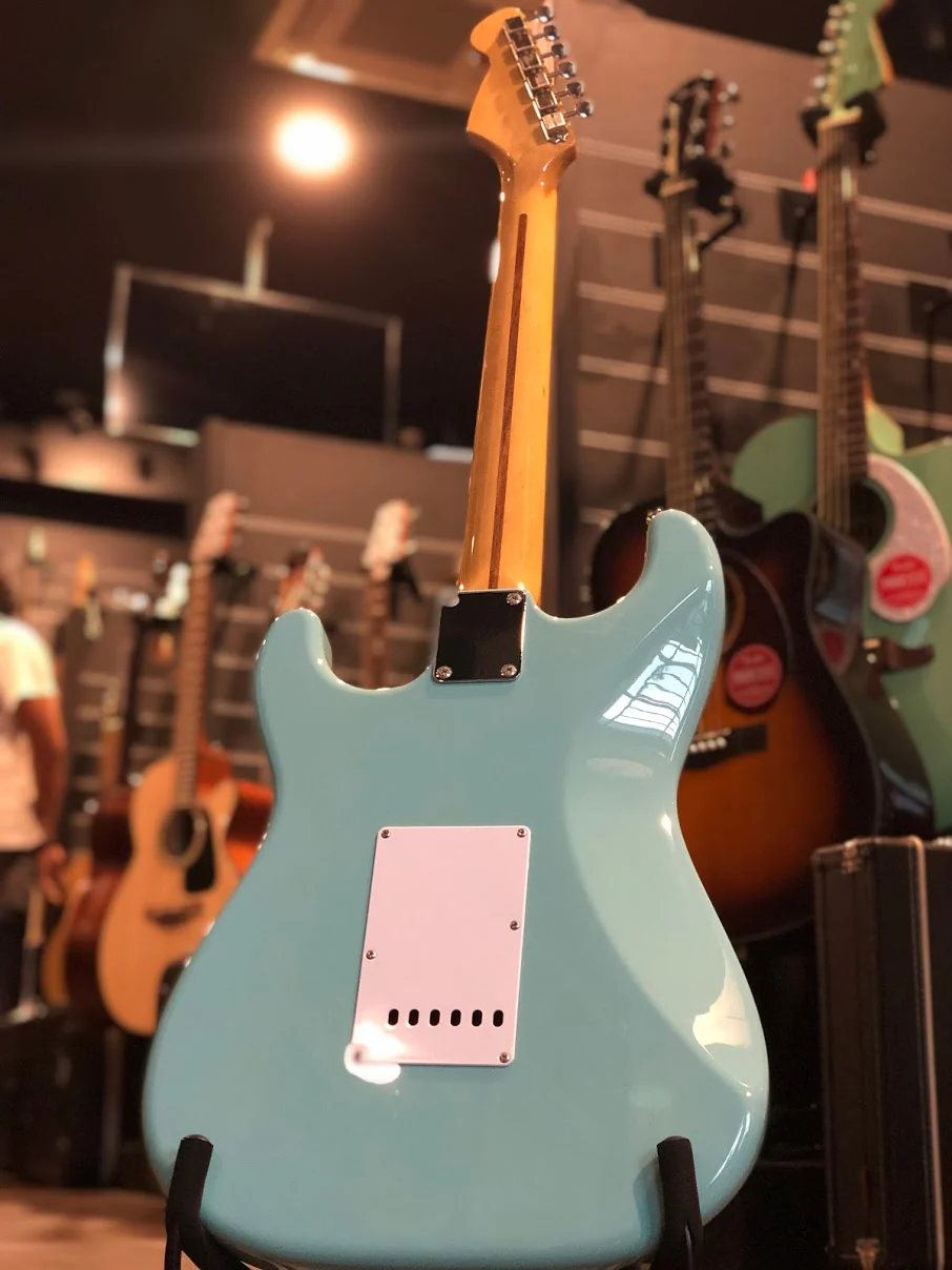 Tokai AST-114SH SOB/R Modern Goldstar Sound in Sonic Blue with Rosewood FB - Image 3