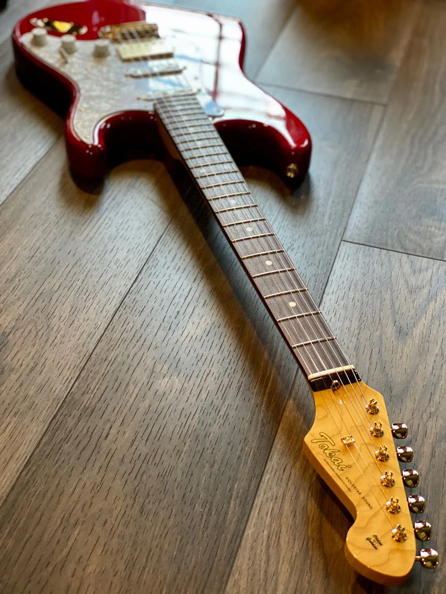 Tokai AST-118SH-GH SR/R Goldstar Sound HSS Limited Edition Seethru Red with Gold Hardware - Image 5