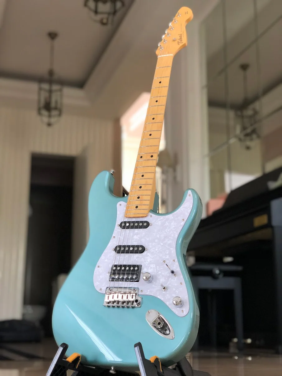 Tokai AST-133SH SEB Modern Goldstar Sound in Ocean Turquoise Metallic - Image 4
