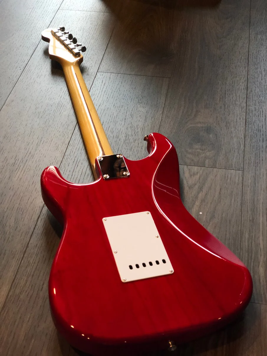 Tokai AST-154SH SEB Modern Goldstar Sound in Seethru Red - Image 7