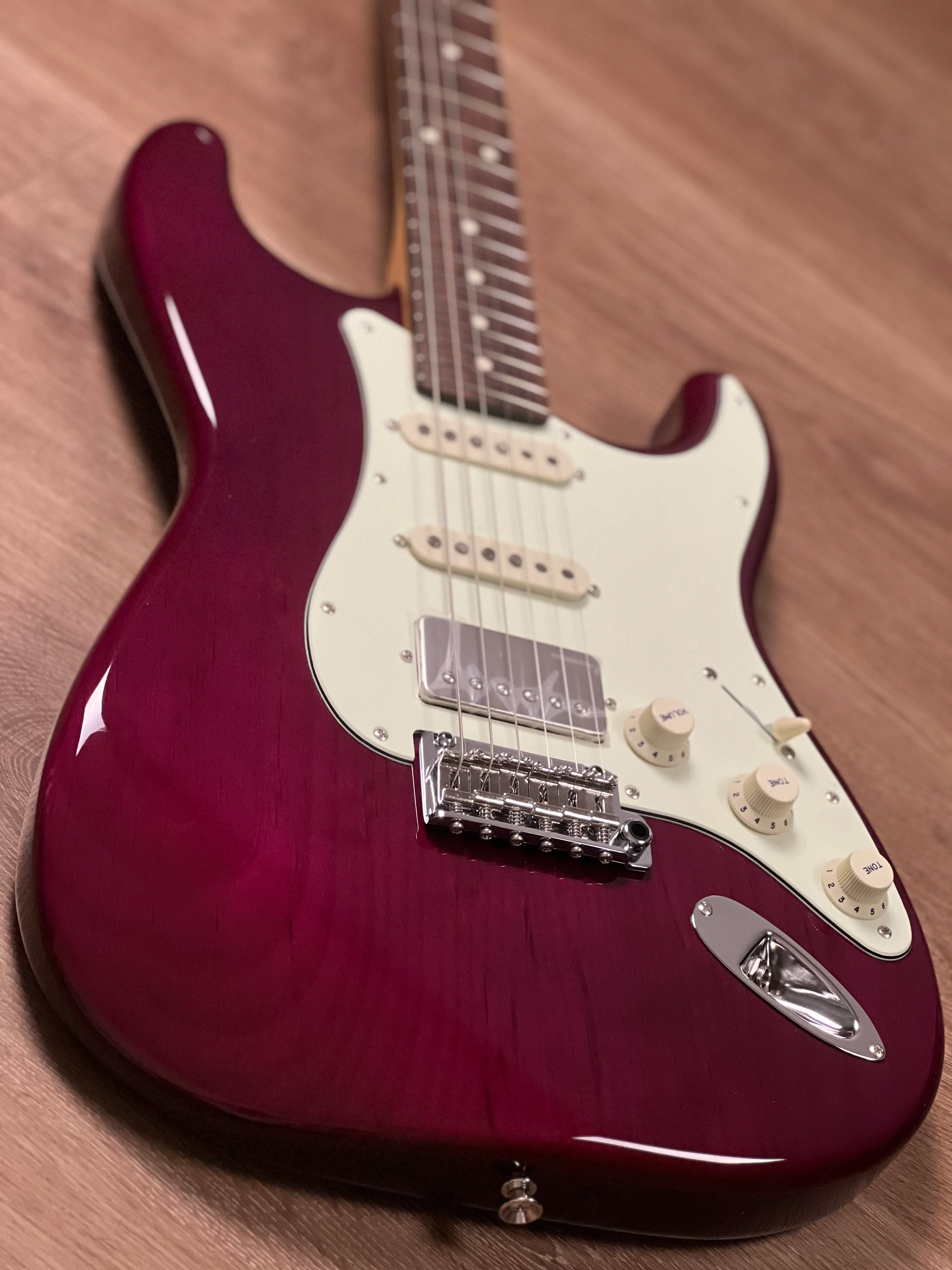 Tokai AST-423-101-SH/R SPL Goldstar Sound Japan in Seethru Purple 231207 - Image 5