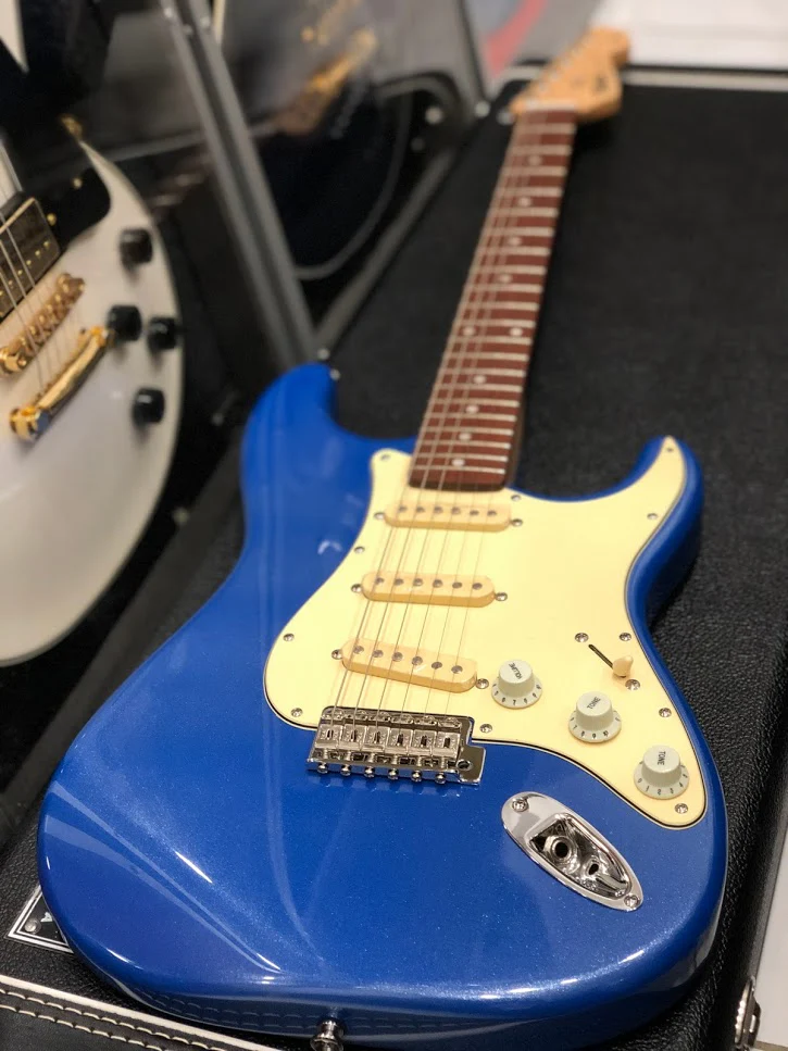 Tokai AST-52 LPB/CJ Goldstar Sound in Lake Placid Blue with Carbonized Jatoba FB - Image 4
