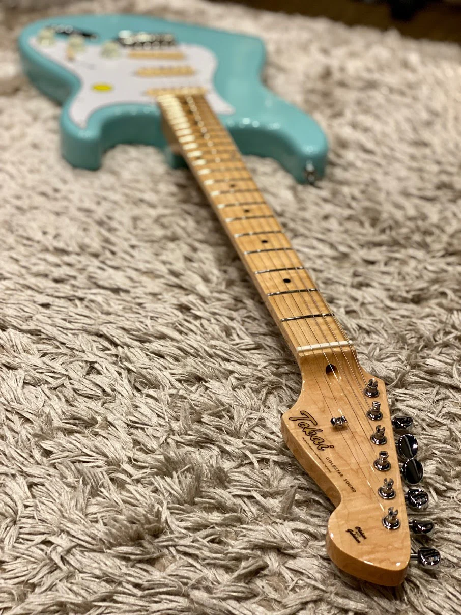 Tokai AST-52 SOB/M Goldstar Sound 2020 in Sonic Blue with maple FB - Image 3