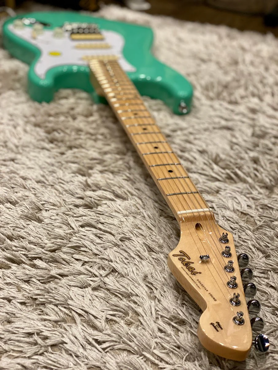 Tokai AST-52SH SFG/M Goldstar Sound HSS 2020 Model in Seafoam Green with maple FB - Image 3