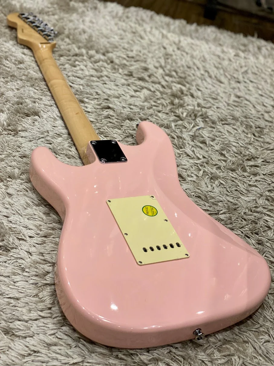 Tokai AST-52SH SLP/CJ Goldstar Sound HSS in Shell Pink with Carbonized Jatoba FB - Image 4