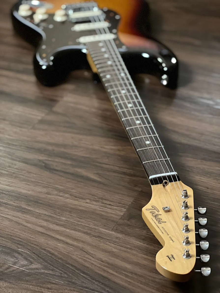 Tokai AST-95SH YS/R Goldstar Sound HSS Japan in Yellow Sunburst Tortoise - Image 7