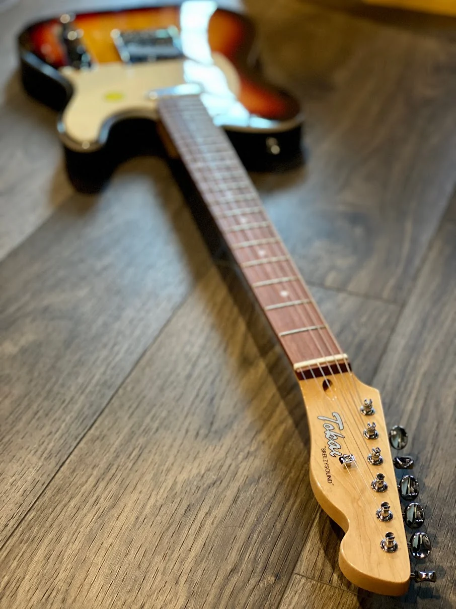 Tokai ATE-52B YS/CJ Breezysound 2020 in Yellow Sunburst with Carbonized Jatoba FB - Image 4