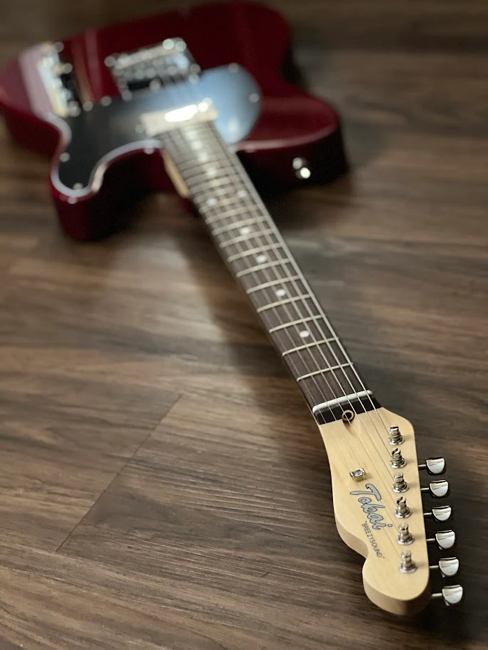 Tokai ATE-H SDR/M ASH Breezysound Japan in Seethru Dark Red 220923 - Image 7