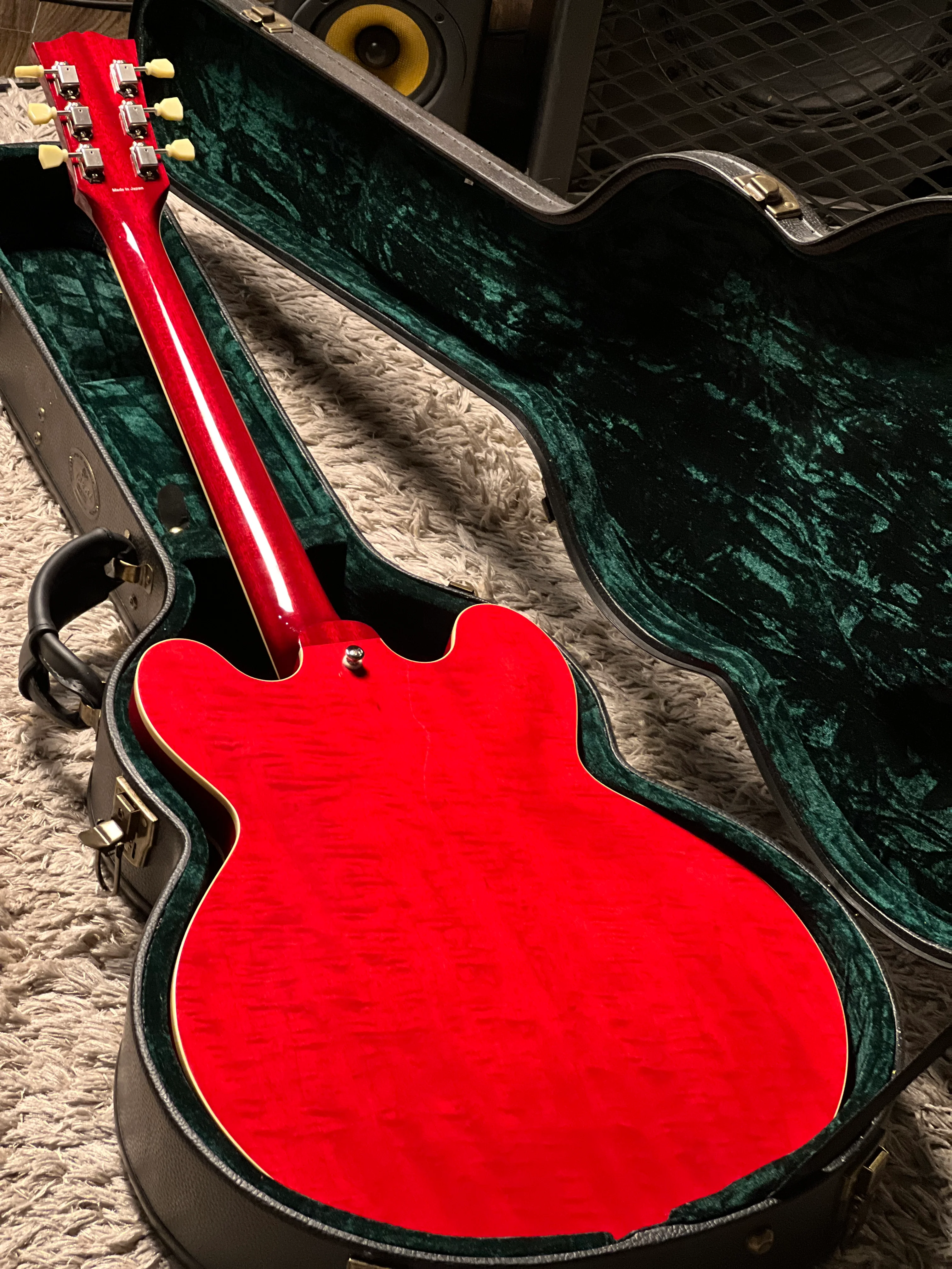 Tokai ES-178 SR Semi Hollow Vintage Series Japan in see Thru Red Cherry S/N 1840907 - Image 7