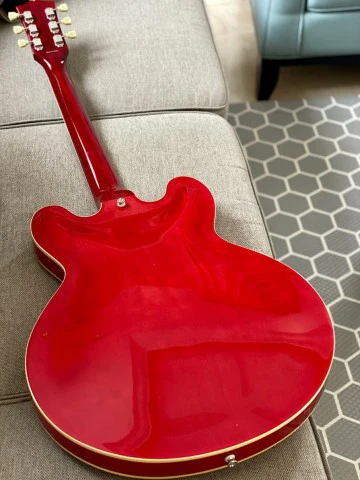Tokai ES-180 SR Semi Hollow Vintage Series Japan in Seethru Red Cherry - Image 6