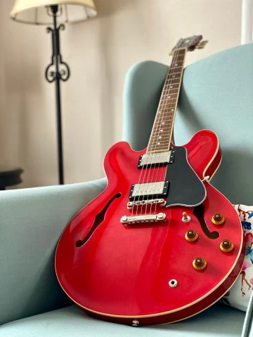 Tokai ES-180 SR Semi Hollow Vintage Series Japan in Seethru Red Cherry - Image 7