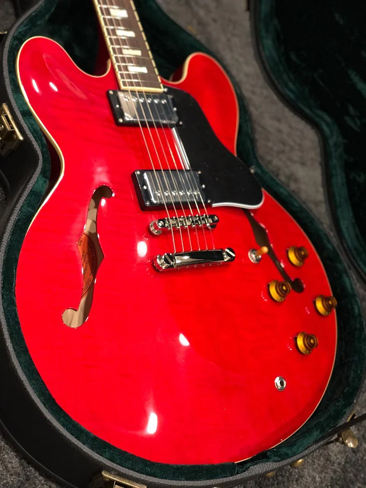 Tokai ES-198 SR Semi Hollow Vintage Series in See Thru Red Cherry - Image 7