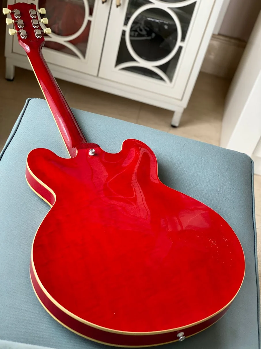 Tokai ES-224 SR Semi Hollow Premium Series in Seethru Red Cherry - Image 5