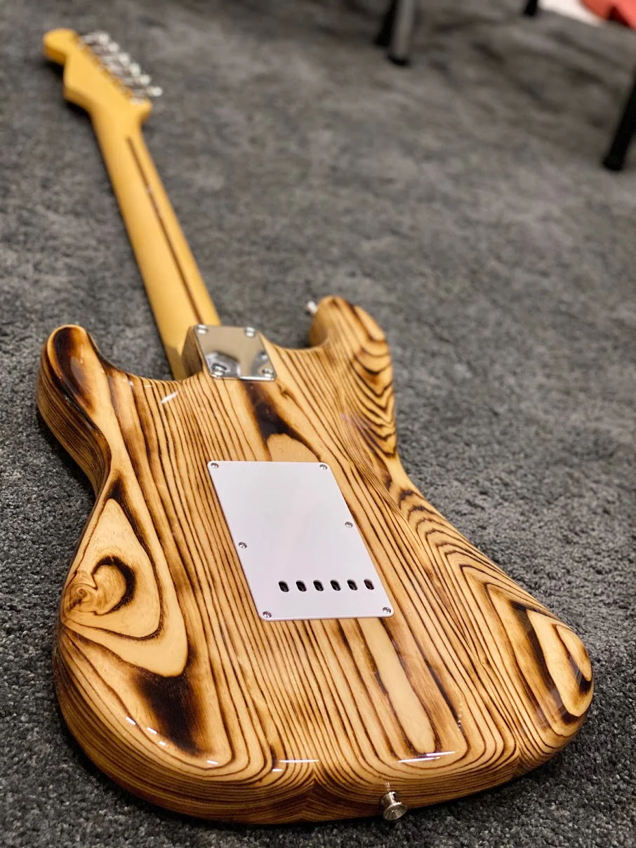Tokai Japan AST-128 N/R Goldstar Sound Limited Edition in Natural Roasted Wood with Rosewood FB - Image 2