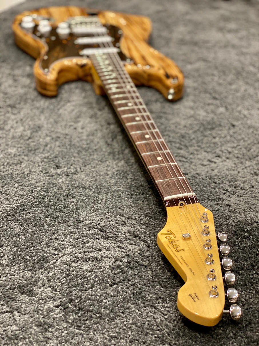 Tokai Japan AST-128 N/R Goldstar Sound Limited Edition in Natural Roasted Wood with Rosewood FB - Image 3