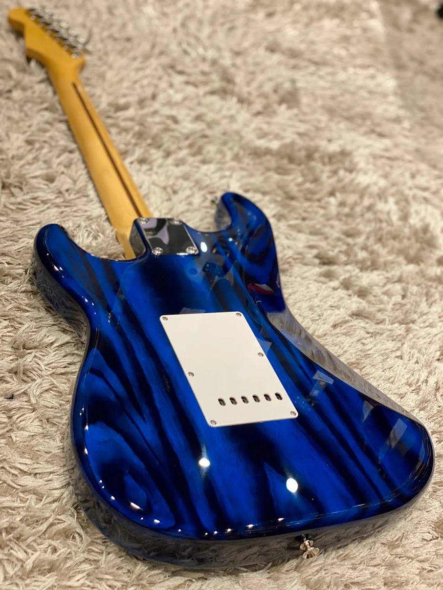Tokai Japan AST-128 SBL/R Goldstar Sound Limited Edition in Seethru Blue with Rosewood FB - Image 2