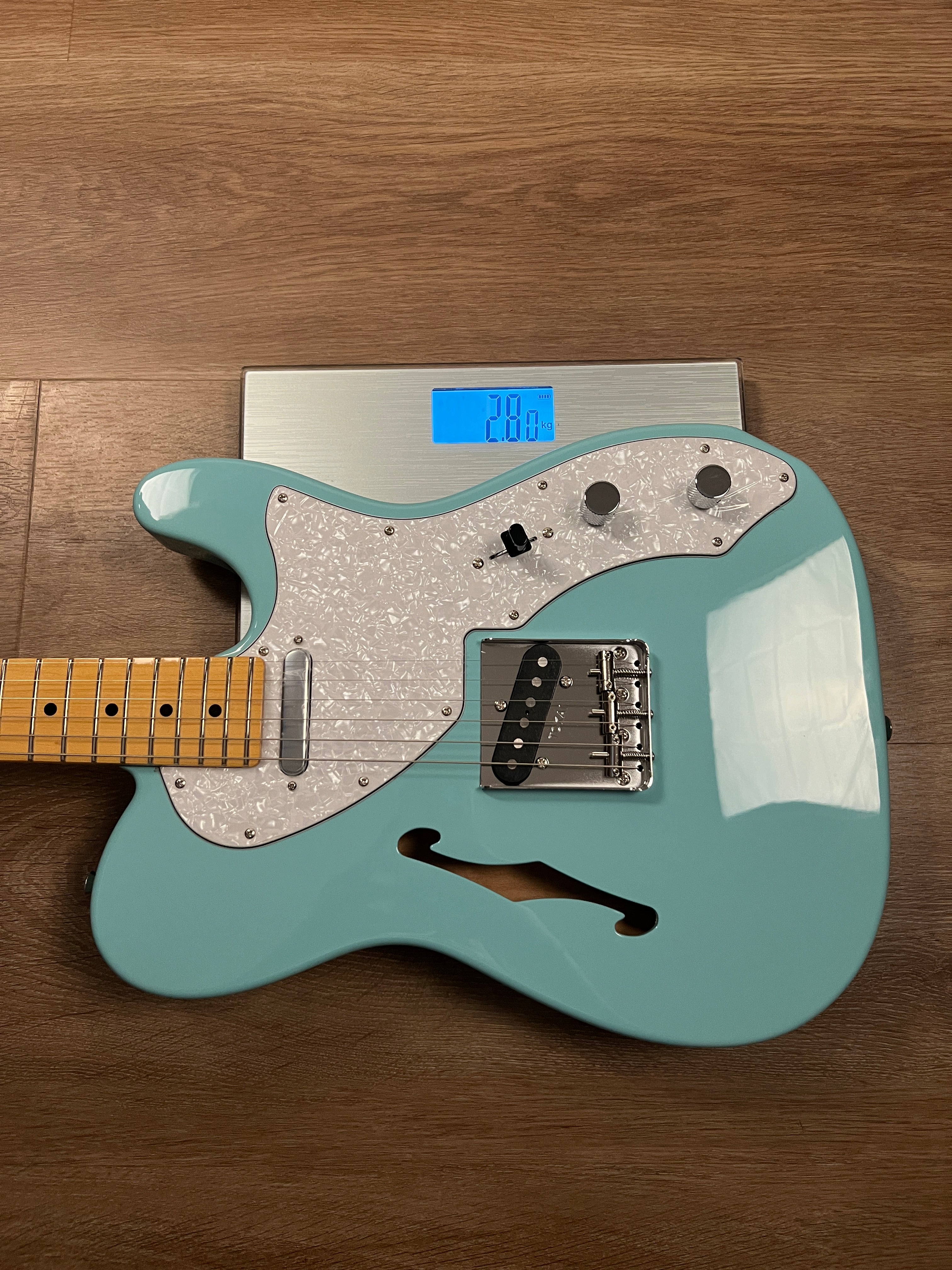 Tokai Japan ATE-101-THN/M Thinline Breezysound Japan in Sonic Blue 240928 - Image 10