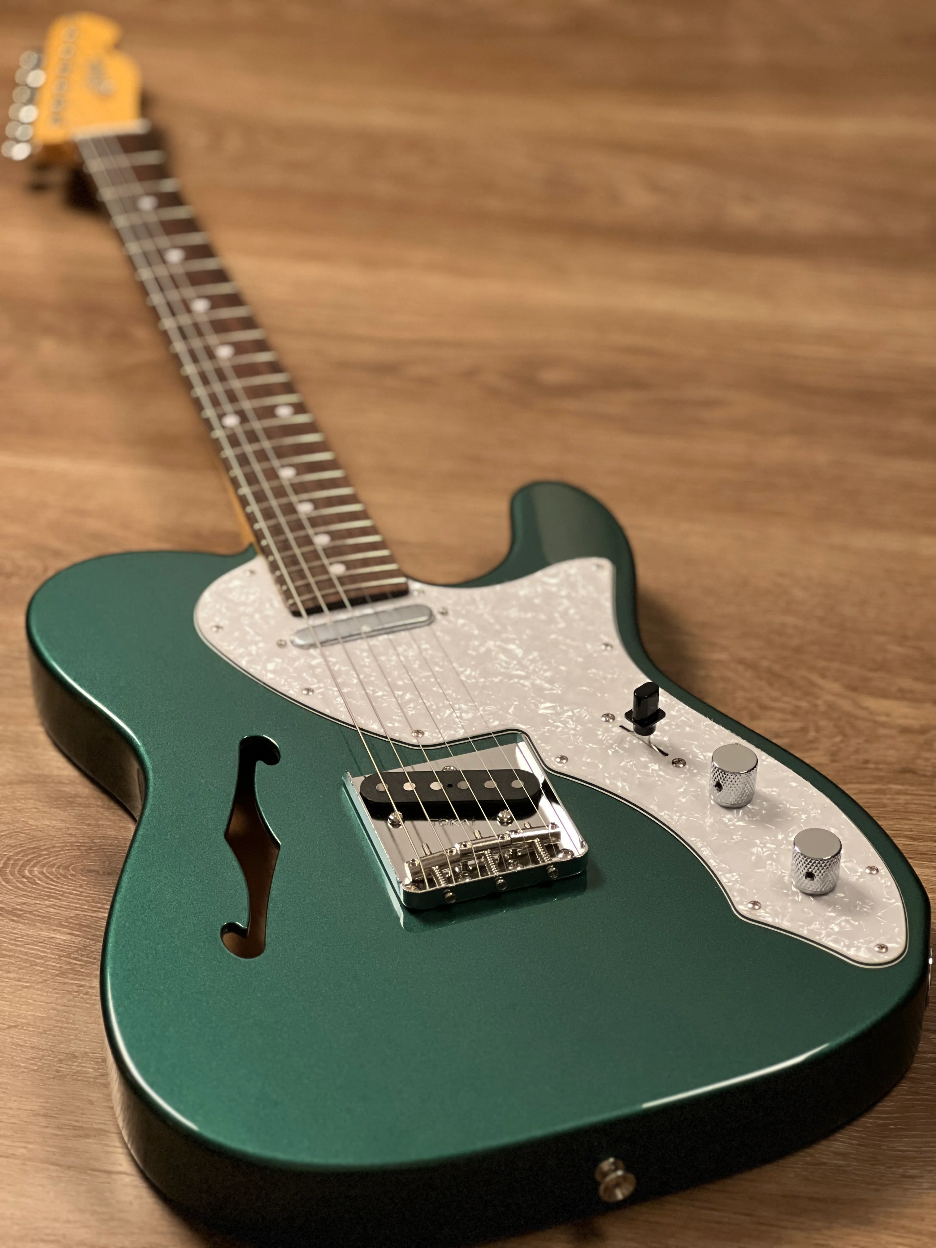 Tokai Japan ATE-101-THN/R Thinline Breezysound Japan in Sherwood Green Metallic 240693 - Image 4