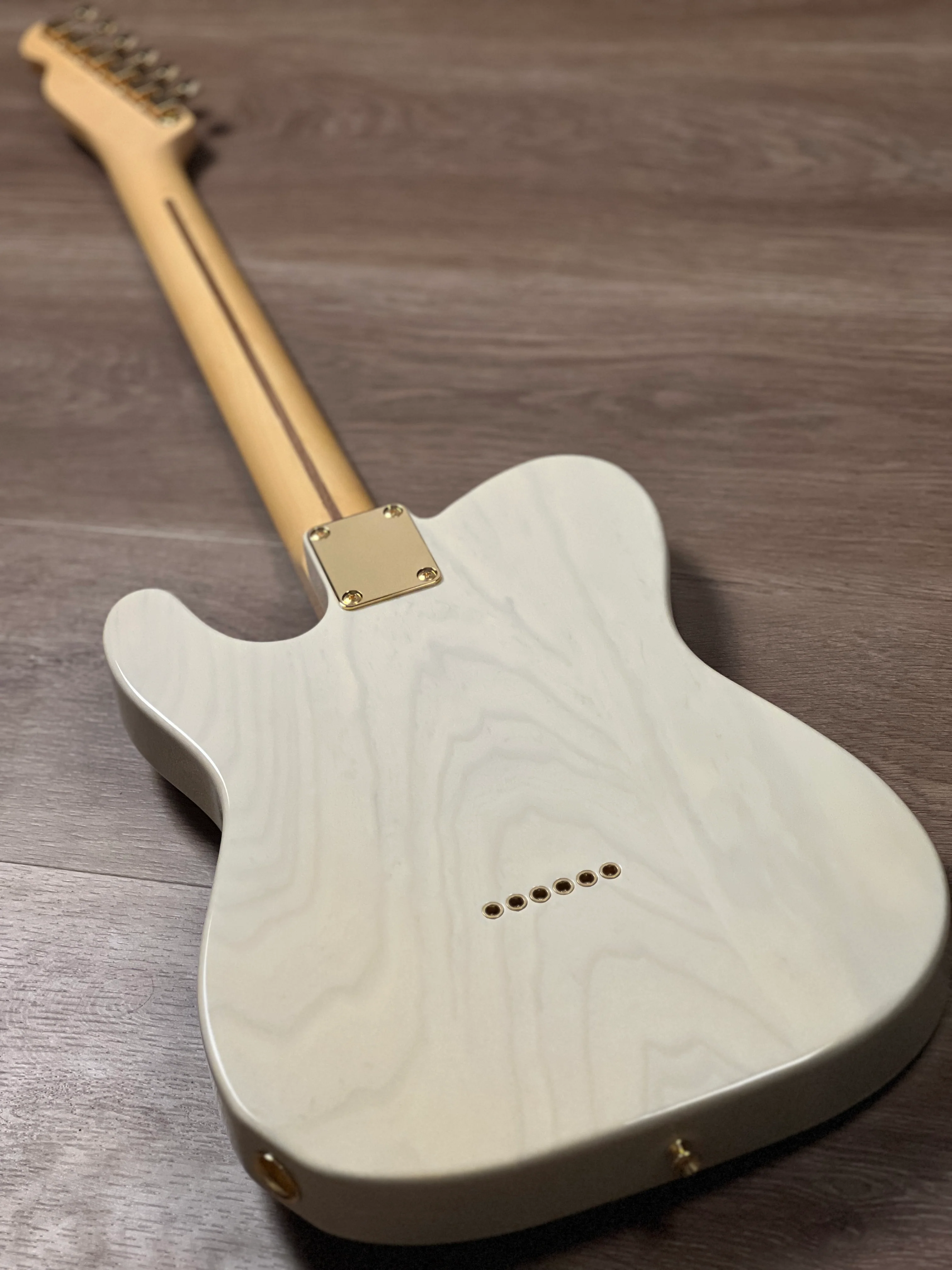 Tokai Japan ATE-102G/R Breezysound Japan in See Thru White with Gold Hardware 231347 - Image 6