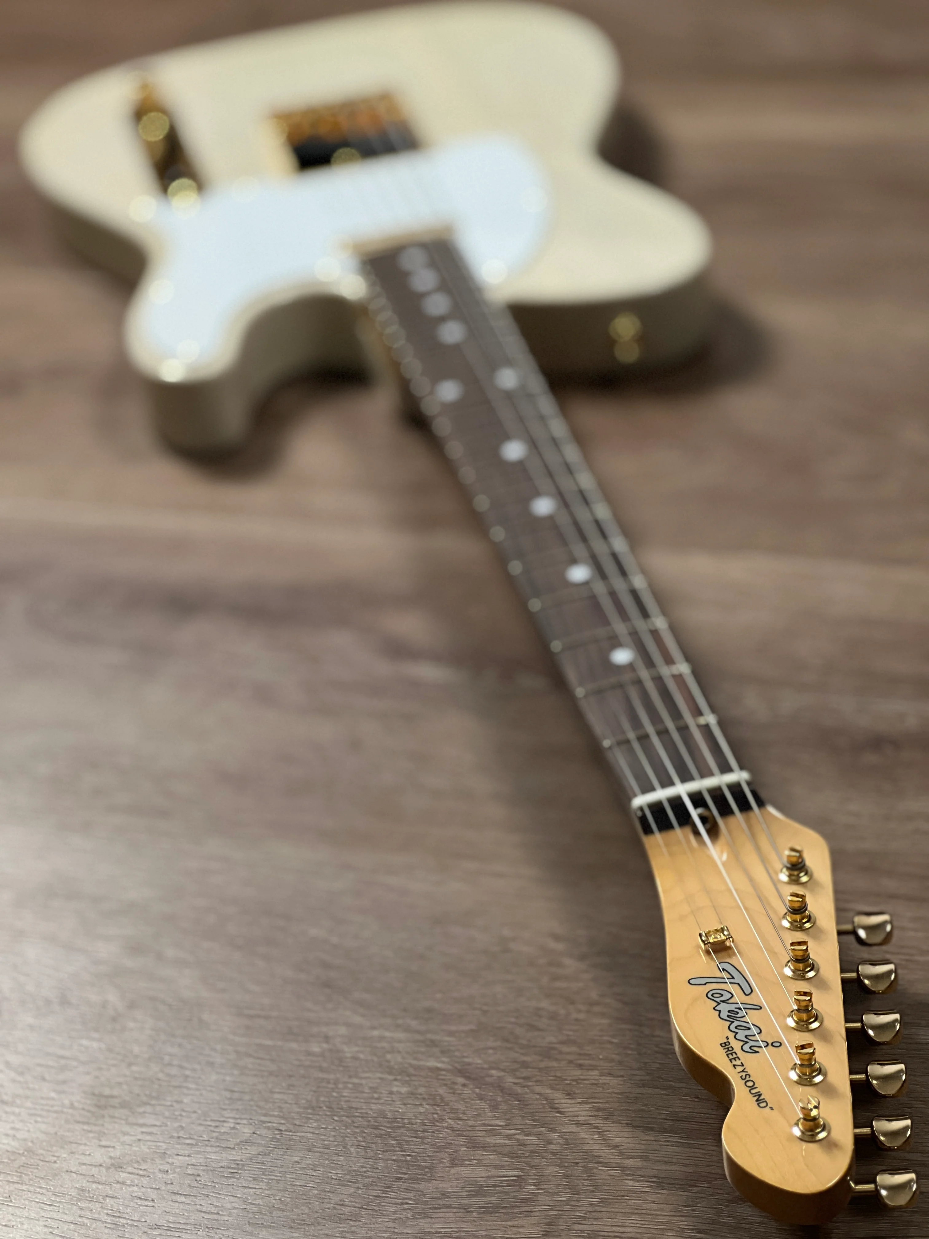 Tokai Japan ATE-102G/R Breezysound Japan in See Thru White with Gold Hardware 231347 - Image 8