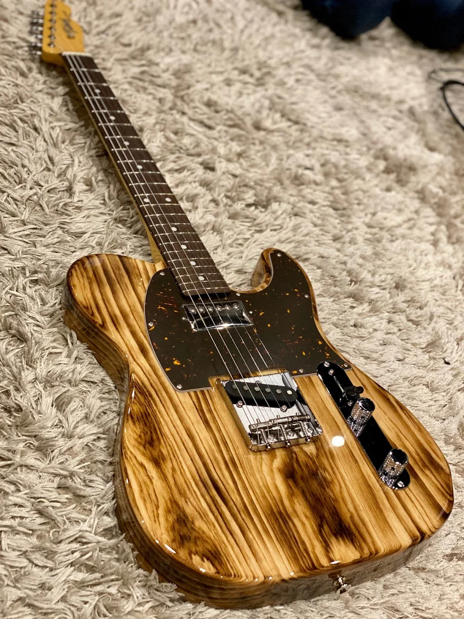 Tokai Japan ATE-137H N/R Breezysound Limited Edition in Natural Roasted Wood with Rosewood FB