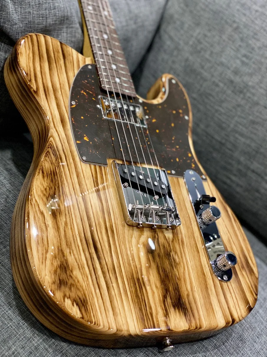 Tokai Japan ATE-137H N/R Breezysound Limited Edition in Natural Roasted Wood with Rosewood FB - Image 4