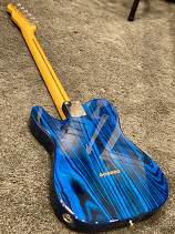 Tokai Japan ATE-137H SBL/R Breezysound Limited Edition in Seethru Blue Roasted Wood with Rosewood FB 191201 - Image 6