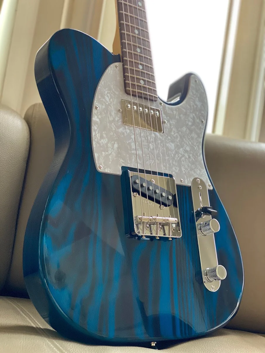 Tokai Japan ATE-137H SBL/R Breezysound Limited Edition in Seethru Blue Roasted Wood with Rosewood FB 191201 - Image 8
