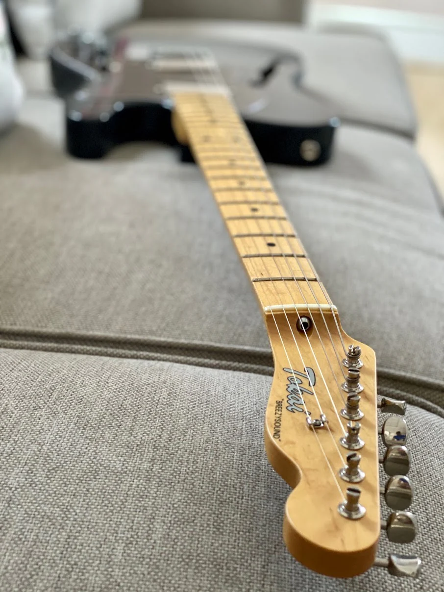 Tokai Japan Custom Shop TTE-200 Thinline Breezysound in Black - Image 6