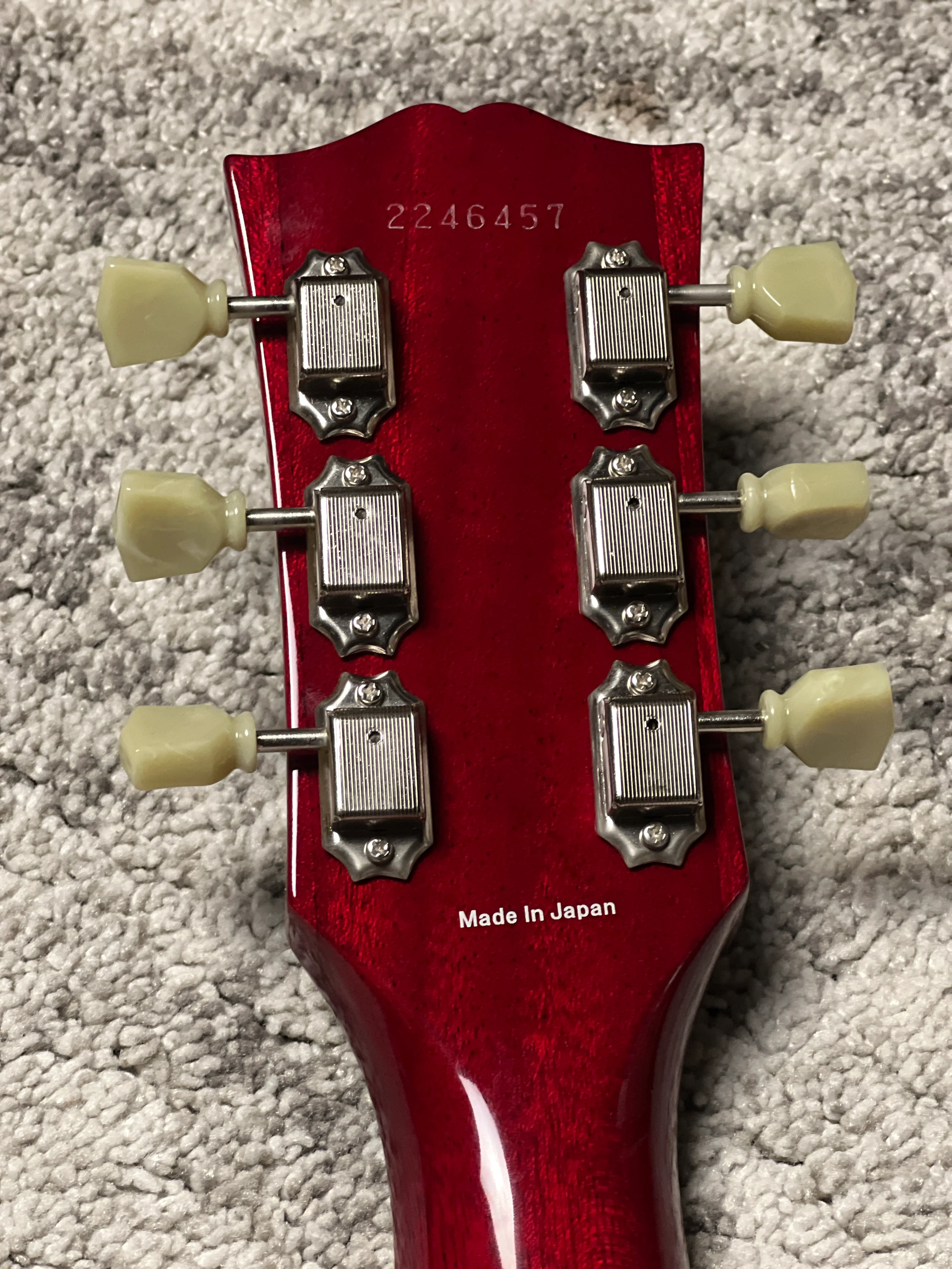 Tokai Love Rock Custom Shop LS-200F 5A CS Premium Series 5A Solid Flame Top in Cherry Sunburst 2246457 - Image 8